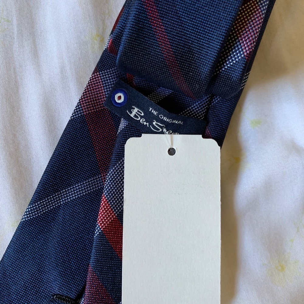 Ben Sherman skinny plaid tie